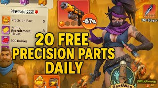20 Free Precision Parts in Dark War Survival in Full Preparedness