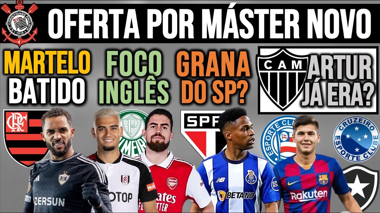 FLA FECHA 1º REFORÇO! TIMÃO: NOVO MÁSTER? ANDREAS OU JORGINHO? $ POR WENDELL? CAM, ZÊRO, BAH, BOT E+