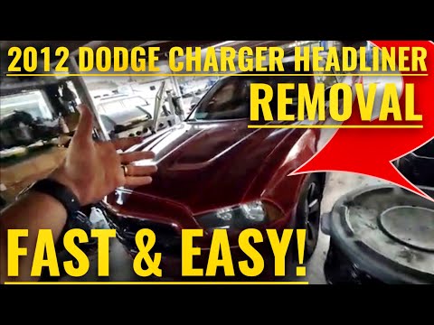 2011-2015 DODGE CHARGER HEADLINER REMOVAL FOR CUSTOM STAR LIGHT ROOF FAST & EASY STEP BY STEP DIY