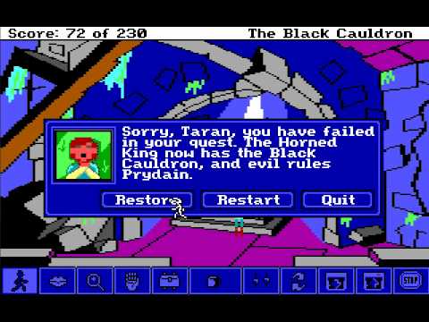 Let's Play The Black Cauldron: Point and Click Part 20 - Sword Smackin'