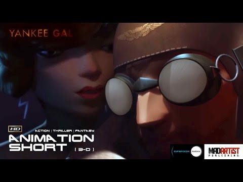 Action War CGI 3D Animated Short Film ** YANKEE GAL ** Sexy Musical Thriller by SupInfocom