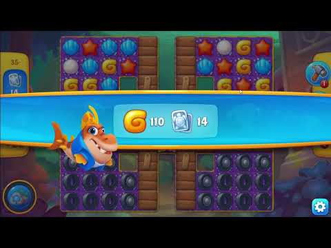 FISHDOM: Atlantis Cup Stage 33 ~ 40 , First Try, no boosters.