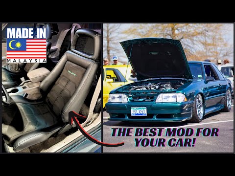 Recaro Seats // Installed with Foxbody Mustang OEM Tracks