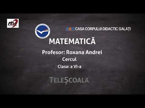 Matematică - Clasa a 6-a -Cercul