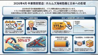 世界情勢ニュース26.4.4　最後通牒まで残り3日。トランプ氏「石油で大儲け」発言の本音と、同盟国に突きつけた「自力確保」の非情。