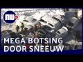 Enorme kettingbotsing met tweehonderd voertuigen in Montreal | NU.nl