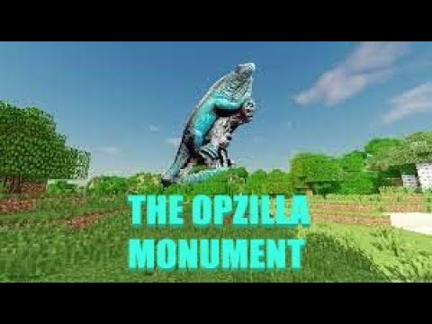Building A Monument For OPZilla in Classic Minecraft...