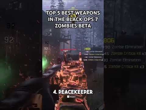 TOP 5 BEST WEAPONS IN BLACK OPS 7 ZOMBIES BETA #codzombies #blackops7zombies #bo7 #blackops7beta