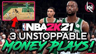 NBA 2K21 - 3 UNSTOPPABLE MONEY PLAYS! (MyTeam & Play Now Online Tutorial)