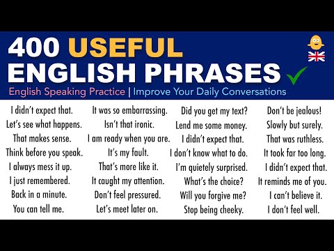 400 Useful English Phrases For Daily Use | English Speaking Practice