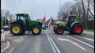 Wideo: Rozpocza si blokada w Gogowie na ul. Kamienna Droga