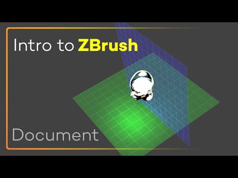Intro to ZBrush 006 - Documents! Sizing, Proportional, Range, Canvas Tools, Clearing, and more!!