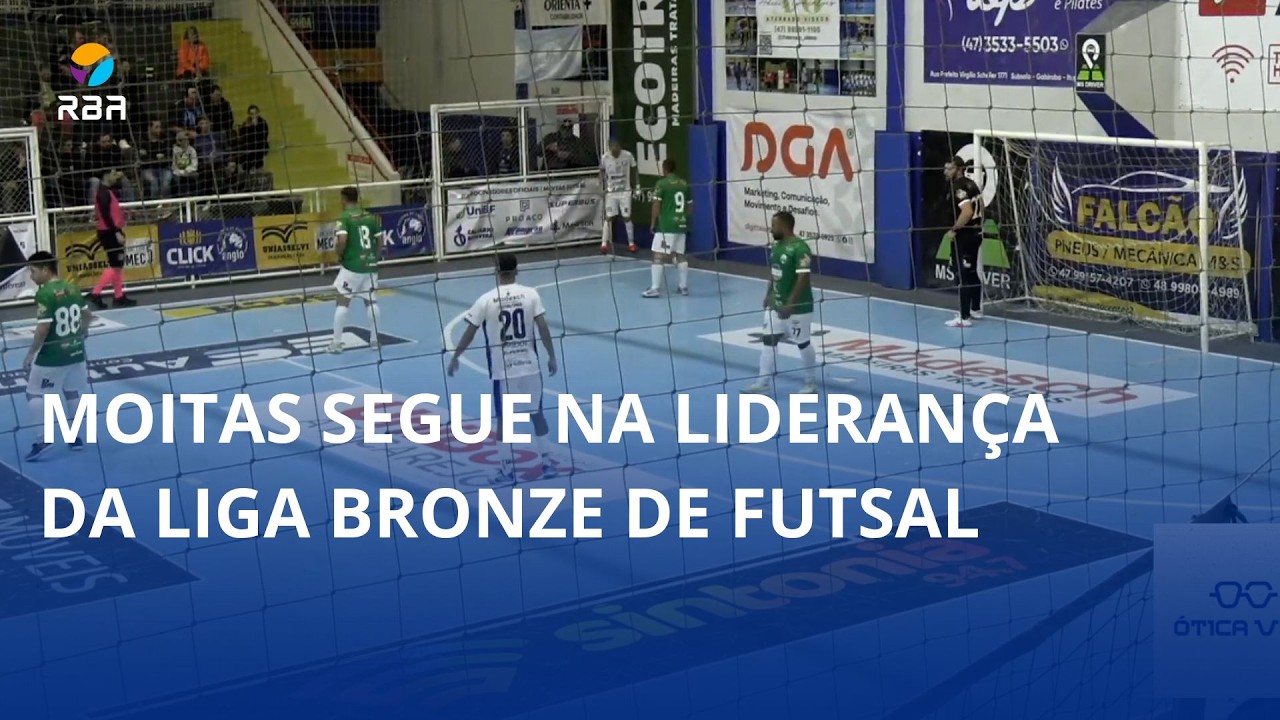 Moitas segue na liderança da Liga Bronze de Futsal ⚽