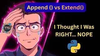 Stop Confusing append() and extend() in Python #freshers #pythoninterviewquestions #pythonmistakes