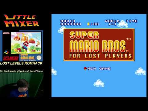 First time playing SUPER MARIO BROS LOST PLAYERS Romhack  - SNES