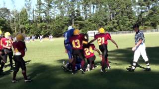 preview picture of video 'Rodderic Newton #24 LB  hard hit---EE Smith @ Charity Middle School football-10/21/09  in HD!!'