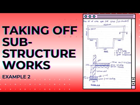 TAKING OFF QUANTITIES FOR SUB-STRUCTURE WORKS (OF A BIT COMPLEX BUILDING ) EXAMPLE 2