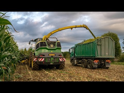 DEMO John Deere 9600i & Kemper 460 Plus StalkBuster !! Corn silage 2019 !! JD, Case & Man !!