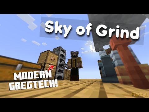 This NEW Gregtech Modpack has HUGE Potential! | Sky of Grind | Part 1