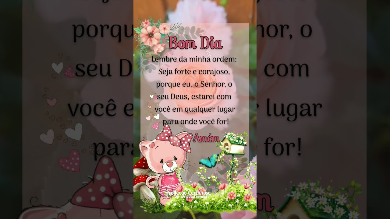 bom dia carinhoso com figurinhas animada , mensagem bíblica