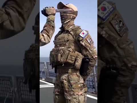 The 🇰🇷 ROK Navy Seals Practice Knife fighting #shorts #specialforces