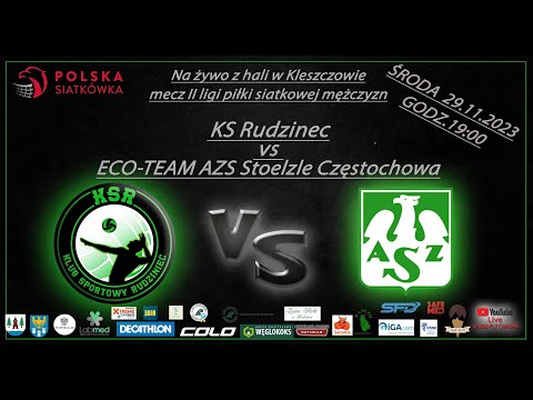 Mecz 2 ligi piłki siatkowej mężczyzn KS Rudziniec vs ECO-Team AZS Stoelze Częstochowa