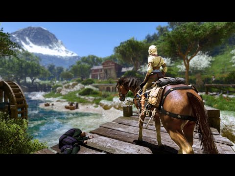 [4K] The Witcher 3 Next Gen - Relaxing Horse Ride around the Map