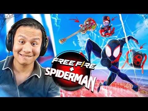 Spiderman in Free Fire 😱 My First Solo Vs Squad Gameplay in Indian Server 😍 Free Fire Max
