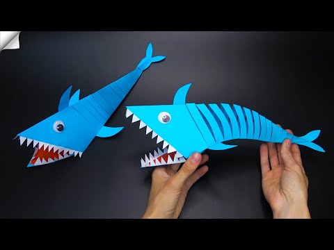 Moving Paper Shark Paper Crafts
