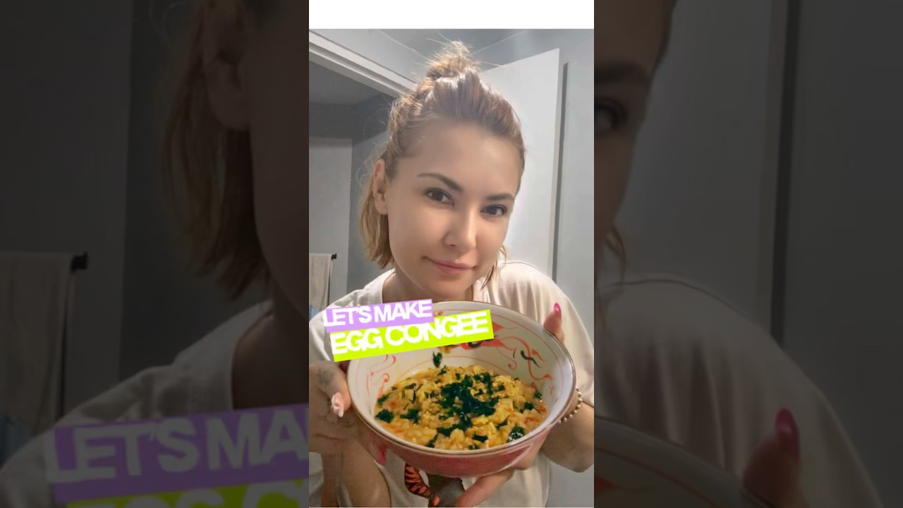 Hangover ? No problem! Let’s make egg congee 🔥☘️ #mariaozawaofficial #cookingnimaria #cooking