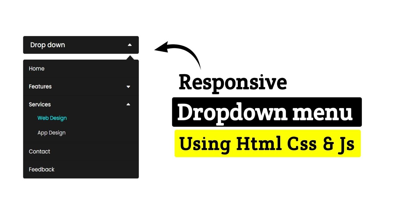 Create a Smooth Drop-Down Menu with HTML, CSS & JavaScript | Modern UI Tutorial | Mayancoders 