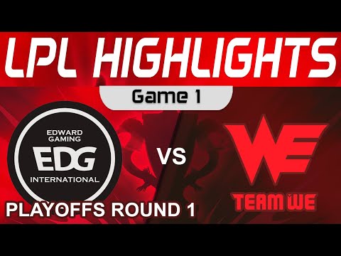 EDG vs WE Highlights Game 1 LPL Summer Playoffs 2023 EDward Gaming vs Team WE by Onivia