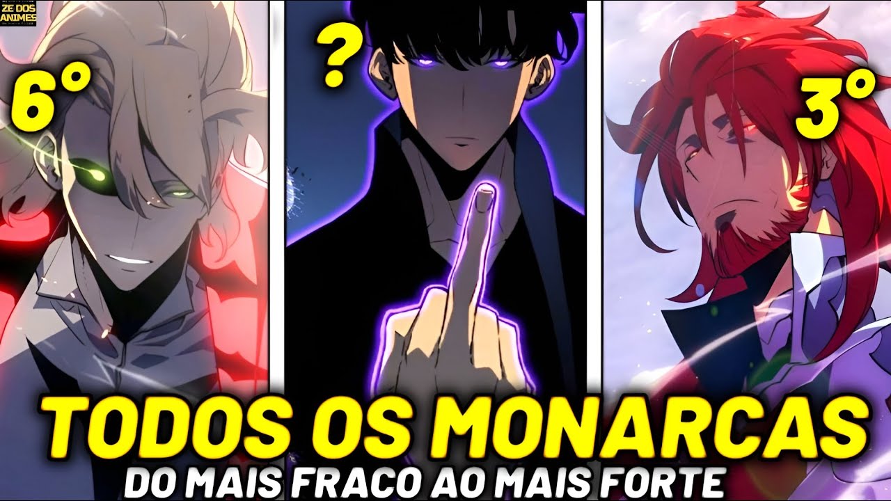TODOS OS MONARCAS DE SOLO LEVELING RANQUEADOS E EXPLICADOS