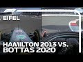 Nurburgring Lap Comparison: Lewis Hamilton 2013 vs Valtteri Bottas 2020