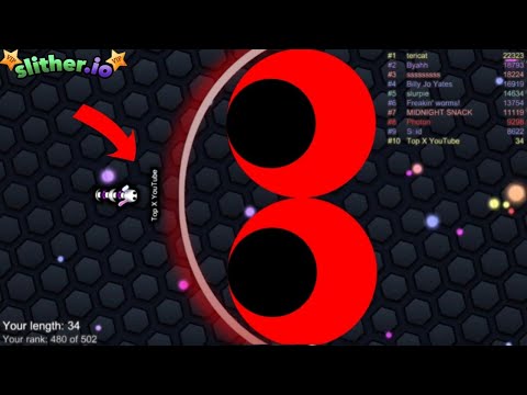 Slither.io A.I Bunny Skin Vs Giant Pro Snakes - Epic Skin Slitherio Vip Gameplay - World Record