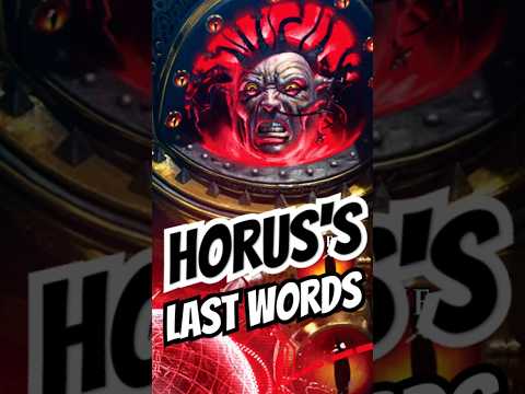 Horus's Last Words | Warhammer 40k #warhammer40000 #warhammer40k #shorts #horusheresy