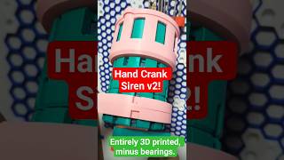 Hand Crank Siren v2! Entirely #3dprinted #planetarygear #3dprinting
