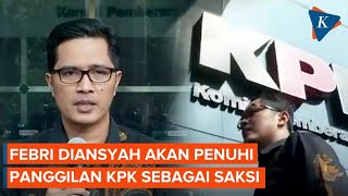 Download lagu Febri Diansyah Akan Penuhi Panggilan KPK Jadi Saksi Dugaan Kasus Kementan mp3