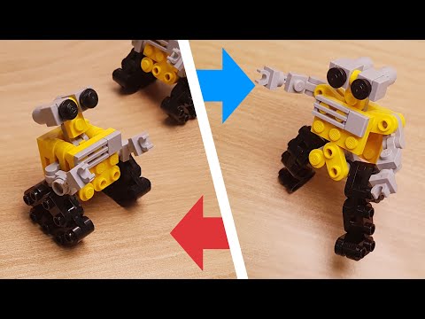 Micro LEGO brick robot transformer mech - MAX-I (similar to Wall-E) #LEGO_21303 #LEGO #WAllE #Wall-e
