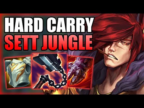 HOW TO PLAY SETT JUNGLE & HARD CARRY THE GAME! - Best Build/Runes S+ Guide - League of Legends