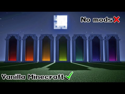Minecraft Build tutorial - How to build Ombre Gradient Windows