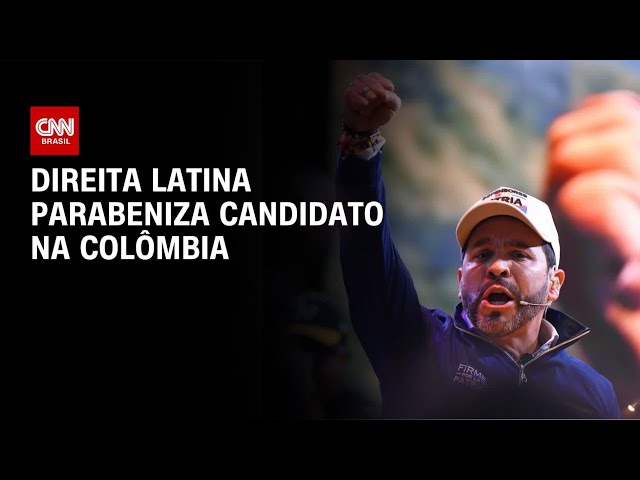 Direita latina parabeniza Espriella após eleições na Colômbia | LIVE CNN