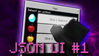 CREATING CUSTOM UI'S WITH JSON UI (Minecraft Bedrock Scripting API and JSON UI)