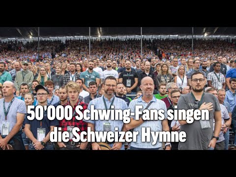 50'000 Schwing-Fans singen die Schweizer Hymne | ESAF 2022