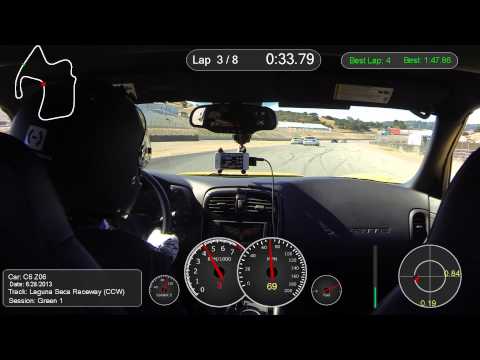 Corvette C6 Z06 Mazda Raceway Laguna Seca Session 1 6/28/2013