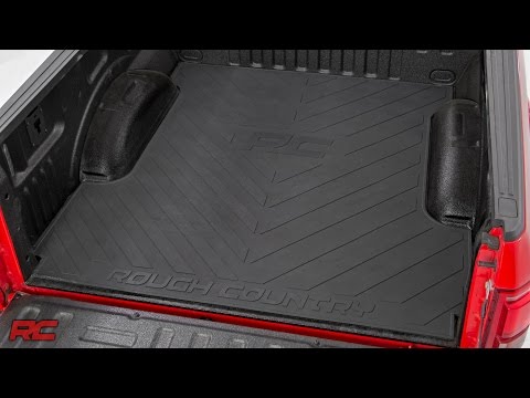 Rubber Bed Mats with Rough Country Logos