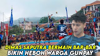 Download lagu DIMAS SAPUTRA Receives a Pass Between the Blocks, AUTO BOOM SPIKE | Latest Volleyball Tarkam mp3
