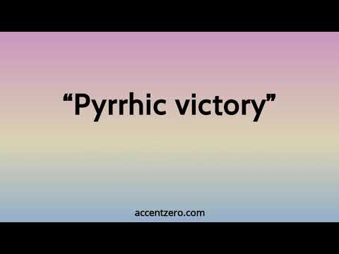 Pronounce "Pyrrhic victory" - Brazilian accent vs. native U.S.