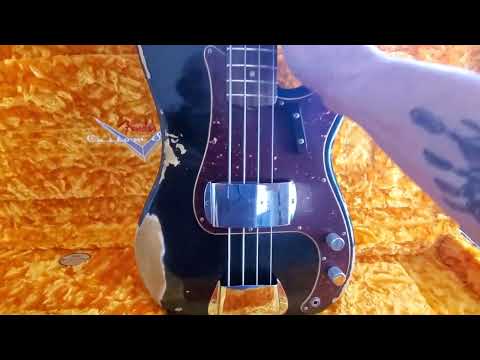 2019 Fender Custom Shop Precision Bass 1960 (heavy relic) quick one minute review!