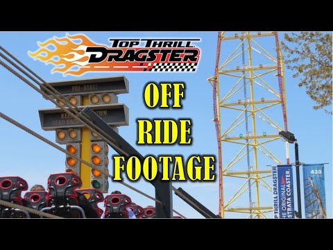 Top Thrill Dragster at Cedar Point Off-Ride Footage (No Copyright)